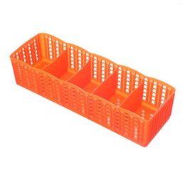 Storage Boxes 5 Grid Plastic Underwear Box Closet Organizer Drawer For Socks Boxers Briefs Bra Travel H88F