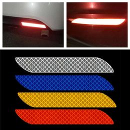 2PCS Universal Car Reflective Sticker Warning Safety Paster Water-Resistant Rear Bar Decorative for Safety#296078