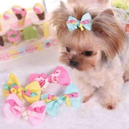 Dog Apparel 1Pcs Cute Pet Puppy Multicolor Hair Clips Head Decoration For Pets Hairpins Decor Grooming Accessoires