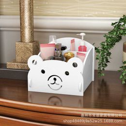 Cute Bear Creative Mini Storage Box Household Desktop Organiser Cosmetic Desk Stationery