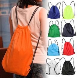 Storage Bags String Drawstring Back Pack Cinch Sack Gym Tote Bag School Sport Shoe Lightweight Travel Waterproof Multi-pocke