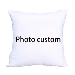 Pillow 45x45cm Custom Polyester Cover Printed Pillowcase Home Bedroom Sofa DIY