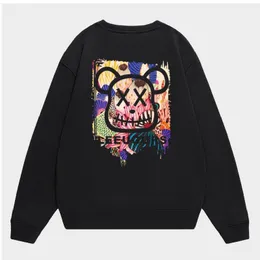 Men's Jackets Designer Streetwear Bear Print in Both Side Hoodie for Men and Women Pure Cotton Long Sleeves T-shirt Streetwear Oversize Pullover Hoodies Sweatshirt