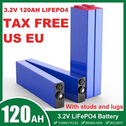 3.2V 120AH Lifepo4 Battery Grade A NEW Rechargeable Lithium Iron Phosphate Cells Pack Deep Cycle 12V 24V 48V For Truck RV Cart