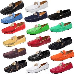 Party Shoe Men Designer Metal buckle Solid Colour Loafers Driving Shoe Italian Fashion Mens Shoes Women's Shoes Wedding Dress Shoes Men's Formal Luxury Brands