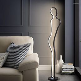 Floor Lamps Style Human Face Art Lamp Nordic Designer Creative Living Room Sofa Bedroom Study Modern Minimalist Line Light
