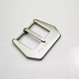 22mm 24mm 26mm Silvery Brushed GPF-Mod Dep Pin Pre-V Buckle For Rubber Leather Band Strap Watchband2300