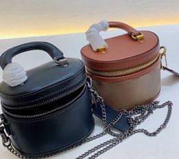 Shoulder Bags 2022 New Women's Designer Classic Old Flower Trail 12 Mini One Crossbody Chain Cylinder Handheld Box