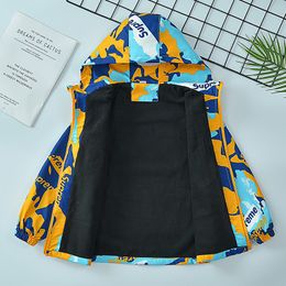 spring and autumn new childrens charge clothes boy autumn fleece coat