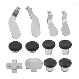 Game Controllers Botique-12Pcs Personality DIY Replacement Thumb Grips Stick D-Pad And Bumper Button Set For ONE Elite Controller