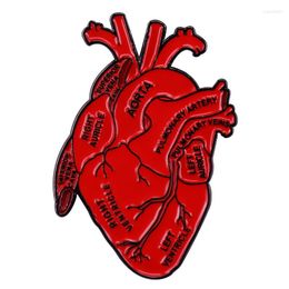 Brooches Human Organ Heart Enamel Pin Women's Brooch Decorative Lapel Pins For Backpack Briefcase Badges Jewellery Accessories Doctors