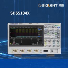 SIGLENT Dingyang fluorescent screen oscilloscope SDS5104X four channel 500M sampling rate 5G capacitive touch screen