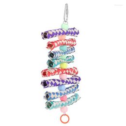 Other Bird Supplies Finger Trap Toys Sturdy Colorful Easy Installation Chewing Toy Safe For S