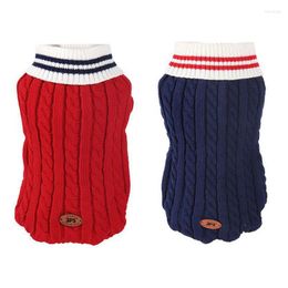 Dog Apparel Solid Puppy Sweater Winter Warm Clothing For Small Dogs Costume Chihuahua Coat Knitting Crochet Cloth