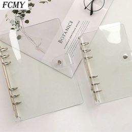 A4 A6 A5 Transparent Loose Leaf Binder Notebook Inner Core Cover Note Book Journal Planner Office Stationery Supplies
