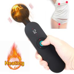 Beauty Items Wireless Heating Dildo AV Vibrators Magic Wand for Women Clitoris Stimulator 72 Frequency Strong Massager sexy Toys Machine