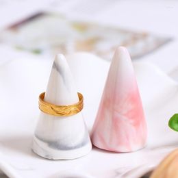Jewellery Pouches Ceramic Finger Cone Ring Holder Marble Decor Display Stand Tray Storage Crafts