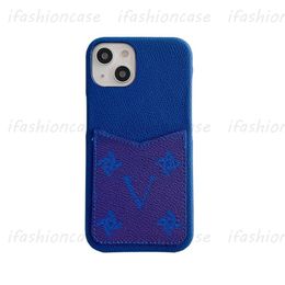 Luxury Check Pattern Mobile Phone Case For IPhone 14 Pro Max Plus 13 12 11 XS XR 8 7 Designer Brand Flowers Cases Blue Cover 5 Styles Top
