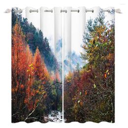 Curtain Redwood Forest Sky Landscape Curtains For Living Room Window Home Decor With Grommet Accessories Sunshade Insulation Drapes