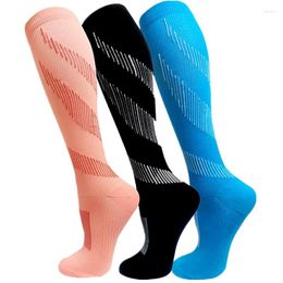 Men's Socks Functional Compression Women Men Anti Fatigue Pain Relief Knee High Stockings 15-20 MmHg Graduated
