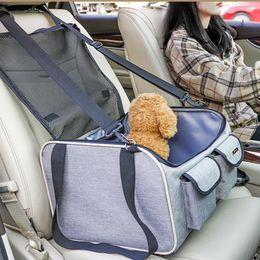 Dog Car Seat Covers Breathable Soft Cat Carrier Bag Portable Mesh Travel Airline Approved Expandable Foldable Pet Transport For Cats