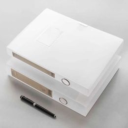 Transparent File Folder Document Filing Bag Stationery A4 Organizer box Paper Holder multi-function Storage Case Office