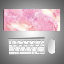 80x30cm Large Marble Desk Pad Mouse Gamer Waterproof Kawaii Mat Computer Keyboard Table Decoration Cover Mice