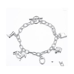 Charm Bracelets Sierplated Horse Shape Bracelet Fashion Design Thoughtf Present For Girlfriend Drop Delivery Jewelry Dh8Ld
