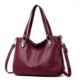 Evening Bags Casual Tote For Women Soft Leather Handbag Brand Designer Shoulder Messenger Bag Large Capacity Lady Purse Black Hobos