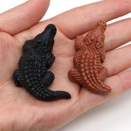 Jewellery Pouches Natural Semi Precious Stone Ornaments Crocodile Shape Tabletop Decoration Po Display Products Fengshui Energy 22 48mm