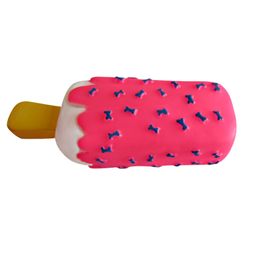 Vocalising Ice Cream Pet Toy Glue Bone Cat Dog Teeth Grinding Teeth Cleaning 122596