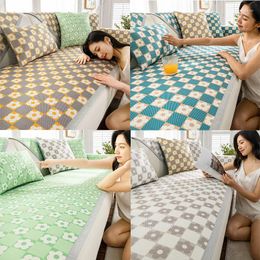 Chair Covers Summer Ice Silk Sofa Cover Non-Slip Rattan Mat Fresh Printing Living Room Towel Universal Cool Cushion Customised