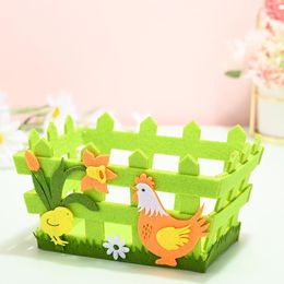 Gift Wrap Easter Baskets Non-Woven Treat Bags Egg Hunt Bag Carry Basket For Kids Children Xqmg Event Party Supplies