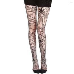 Women Socks Sexy Pantyhose Ladies Resistant Breathable Elastic Tights Slim High Waist Sun Protection Halloween Fishnet #W