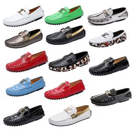 Luxus Marke Echtes Leder Loafer Designer Männer Casual Männer Frauen Schuhe Mode Anti-slip Freizeit Wohnungen Spaziergang Schuhe Fahren schuh Kleid Schuhe