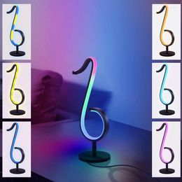 Table Lamps RGB Magic Atmosphere Lamp APP Remote Control Dimming TV Background Music Light Computer Desktop Bedside