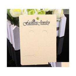 Other 200Pcs White And Beige Women Men Necklace Necklaces Jewelry Packaging Display Cards In Bk Drop Delivery Dhscz