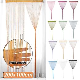 Curtain 200cm 100cm Window Decor Fringe Room Decoration Panels Door Curtains Tassel String Sparkle