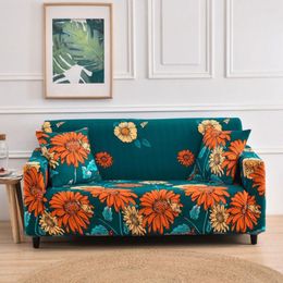 Chair Covers Nordic Corner Sofa Cover For Living Room Furniture Protective Floral Polyester Stretch