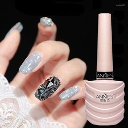 Nail Gel 12 Colours Reflective Glitter Polish Sparkling Semi Permanent Soak Off Top Coat UV Art Decoration Varnish 10ml