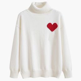 Sweaters Designer Sweater Man Woman Knit High collar Love A Womens Fashion Letter Black Long Sleeve Clothes Pullover Oversized Top 2023