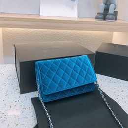 Chanells Handbag Messenger Designer CC Fashion Velvet Channelbags Bag Shoulder Bags Luxury Card Holder Lady Wallets Purses Women Chain Crossbody Handbags Wallet L