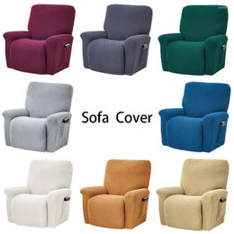 Chair Covers Solid Color Split Design Recliner Cover Relax All-inclusive Massage Lounger Single Sofa For Living Room Armchair