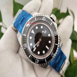 Topselling High Quality Wristwatches 44mm Sea-Dweller 116660 Black Dial Ceramic Bezel Asia 2813 Mechanical Automatic Mens Watch Wa255Q