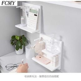 Hole-free Board Wall Shelf Hooks Desk Organiser Make Up Organisers Room Organisation Storage Rack Home Accessories