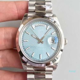 Classic Style Watches For Mens Daydate Series M228238 Dial 40 Mm Ice Blue Dial 2813 Automatic Movement Mechanical Men S Wristwatch281Q