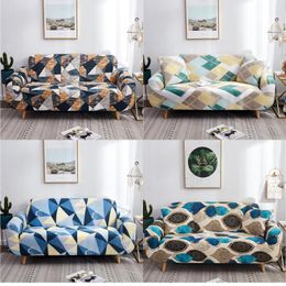 Chair Covers Multiple Patterns Geometric Couch Sofa For Living Room Elastic Stretch Slipcover Cover Three Seat Cushion