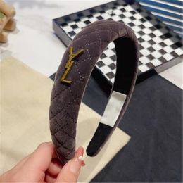 Luxury Designer Hairpin Headbands Elastic Leather Hair Hoop Handmade Retro Exaggerated Personality Temperament Headband Hairs Jewellery