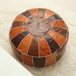 Pillow Round PU Cover Throw Tatami Seat Chair Sofa Couch Floor 55x30cm Home Living Room Decoration