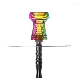 Bowls Transparent Glass Hookah Clear Shisha Holder With Stainless Steel Mesh Narguile Accessories